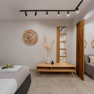 Bedroom with 1 Double and 1 Single Bed